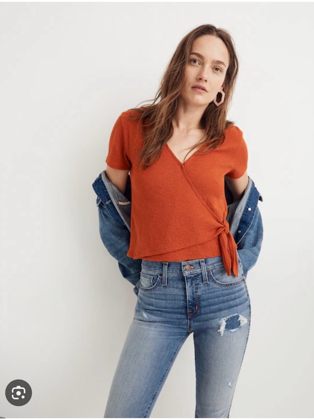 Madewell orange top